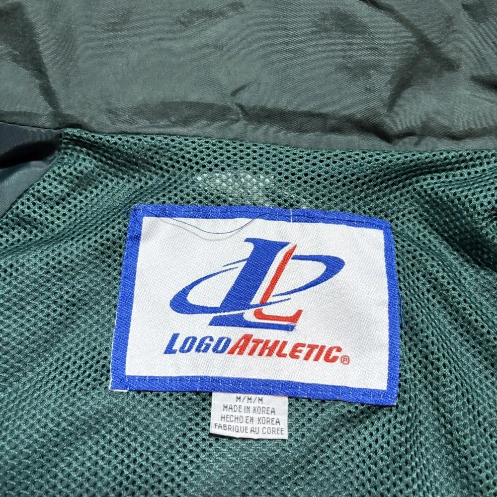 Vtg Green Bay Packers Jacket Medium NFL Football Logo Athletic‎ 90s Windbreaker